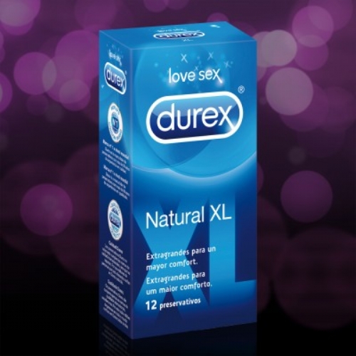Durex natural xl - preservativos (12 u)