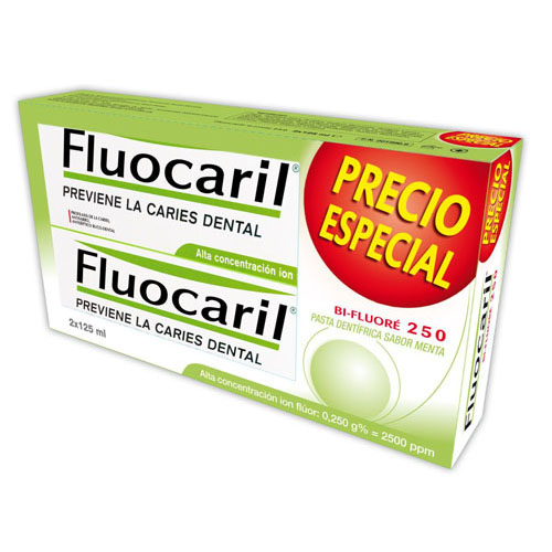 Fluocaril bi-fluore 250 dentifrico (2 envases 125 ml duplo)