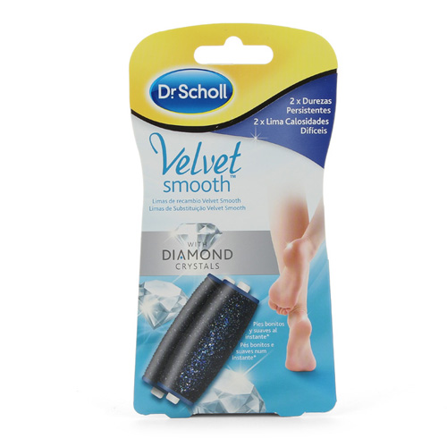 DR SCHOLL VELVET SMOOTH - LIMA ELECTRONICA DIAMOND CRYSTALS RECAMBIO DUREZAS PERSISTENTES (2 U RECAM