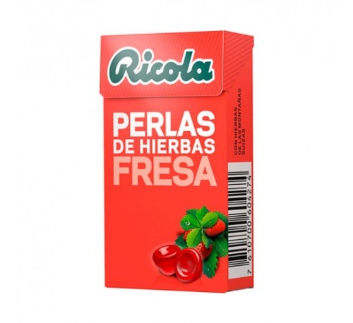 Ricola perlas fresa menta