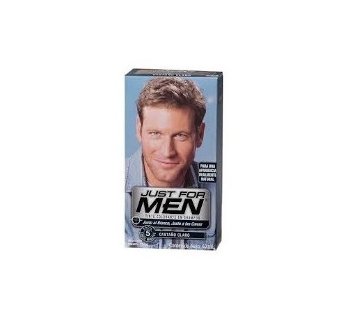 JUST FOR MEN - CHAMPU COLORANTE (66 CC CASTAÑO CLARO)