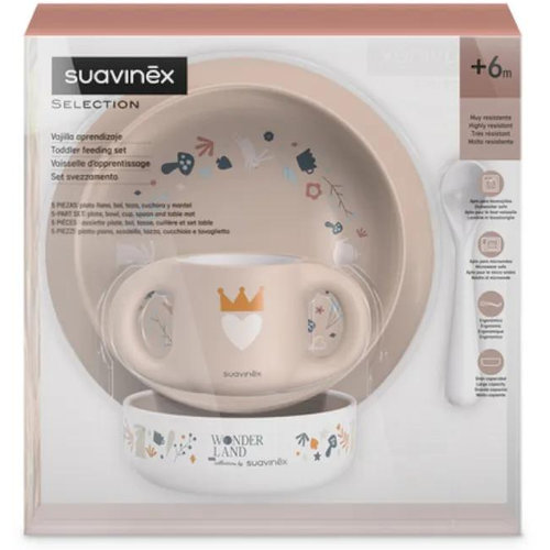 Vajilla infantil - suavinex (niña +6m)