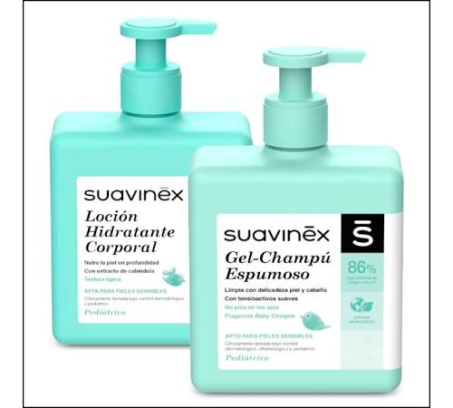 Suavinex duplo gel espumoso + locion (pack 500 ml + 500 ml)