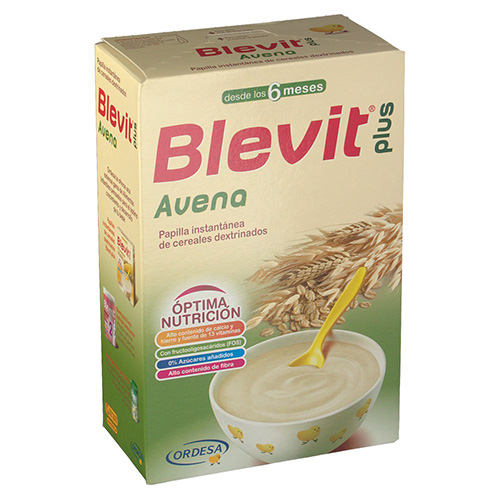 BLEVIT PLUS AVENA 6 MESES (300 G 12 U)