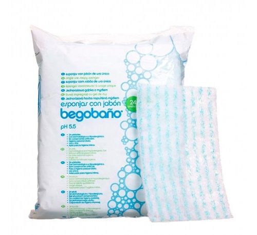 Begobaño esponja con jabon  24 unidades