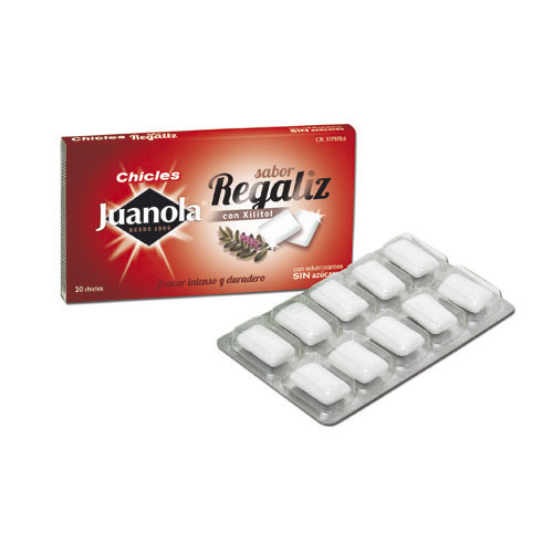 JUANOLA CHICLE REGALIZ SABOR CLASICO (10 G)