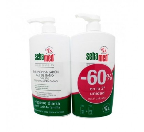 Sebamed emulsion sin jabon duplo 60% en la segnd