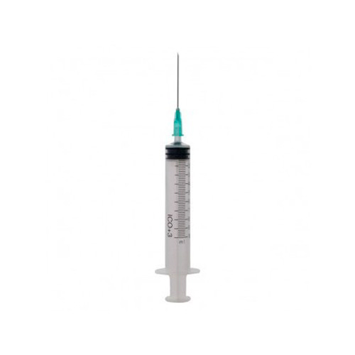 Jeringa de tres cuerpos con aguja icoplus3 10 ml central a:0,8 x 40 mm g21 100 unidades - icoplus3