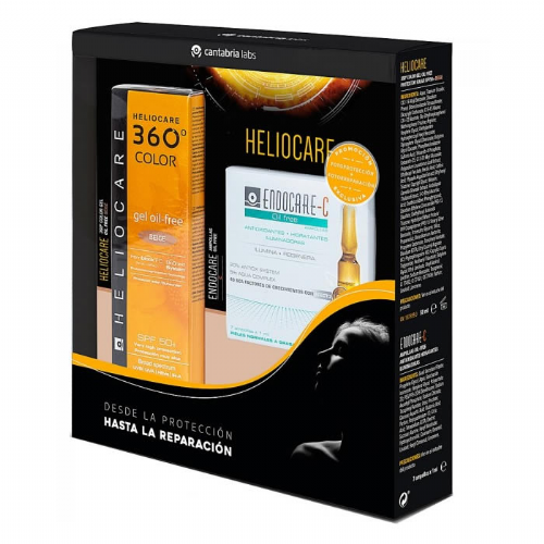 Heliocare 360º spf 50+ color gel oil-free - protector solar (beige 50 ml)