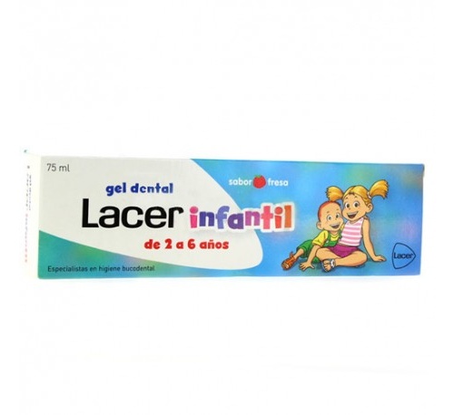 Lacer infantil gel dental (75 ml fresa)
