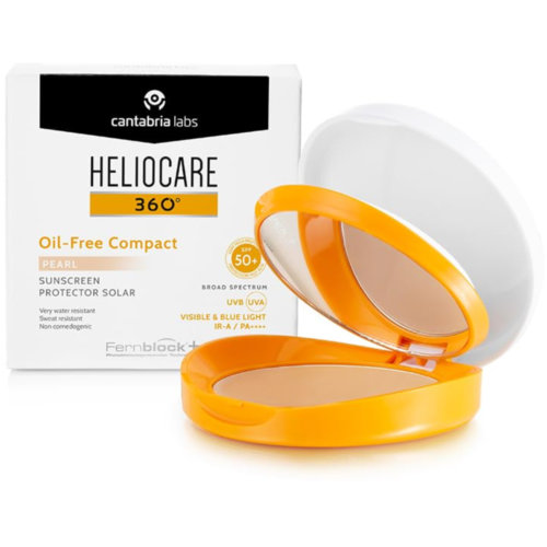Heliocare 360º spf 50+ oil-free compact protector solar  1 envase 10 g color pearl