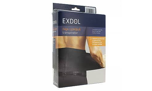 Faja lumbar nosa elastic 1 unidad talla m color negro - nosa elastic
