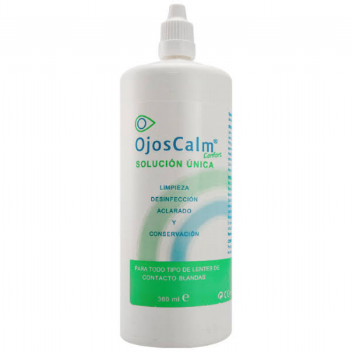 Ojoscalm lentes de contacto blandas - solucion unica (360 ml)