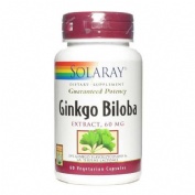 Solaray ginkgo biloba 60 mg 60 cap