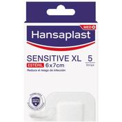 Aposito esteril hansaplast sensitive xl 5 unidades 7 x 6 cm - aposito esteril