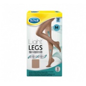 Medias e.t. cint comp ligera 20 den - scholl light legs (carne t- media)