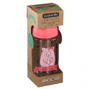 BIBERON VIDRIO BOCA ANCHA TETINA REDONDA - SUAVINEX 3 POSICIONES (240 ML)