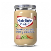 Nutriben ternera con judias verdes y zanahorias (potito 235 g)