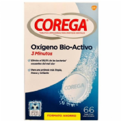 Corega oxigeno bio-activo - limpieza protesis dental (66 tabletas)