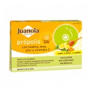 Juanola propolis hiedra pastillas miel limon (24 pastillas)