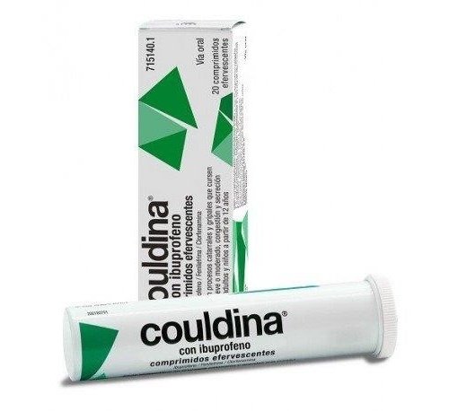 COULDINA CON IBUPROFENO COMPRIMIDOS EFERVESCENTES, 20 comprimidos