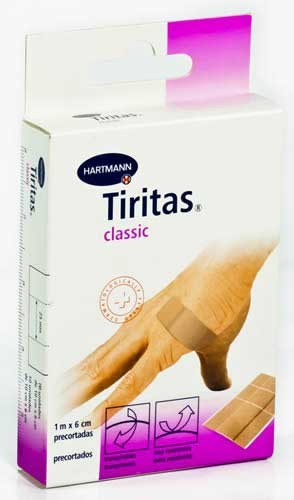 Tiritas classic - aposito adhesivo (10 unidades 10 cm x 6 cm  10 u precortadas)