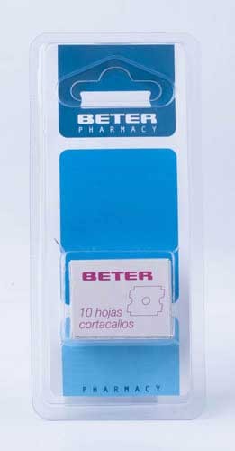 Cortacallos recambio cuchillas - beter (10 hojas)