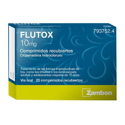 FLUTOX 10 mg, COMPRIMIDOS RECUBIERTOS , 20 comprimidos