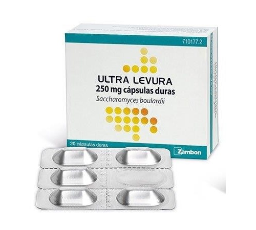 ULTRA-LEVURA 250 MG CAPSULAS DURAS , 20 cápsulas