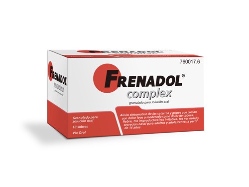 FRENADOL COMPLEX GRANULADO PARA SOLUCION ORAL , 10 sobres