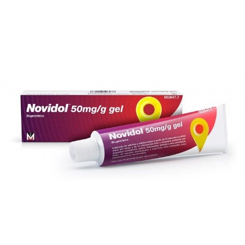 NOVIDOL 50 mg/g GEL , 1 tubo de 60 g