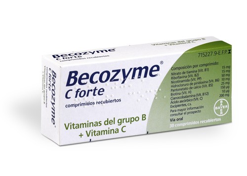 BECOZYME C FORTE COMPRIMIDOS RECUBIERTOS  , 30 comprimidos