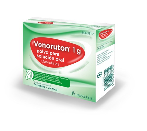 VENORUTON OXERUTINAS 1 G POLVO PARA SOLUCION ORAL, 30 sobres