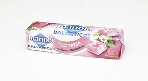 Juanola caramelos fresa vit c y hierbas med (1 envase 32,4 g)