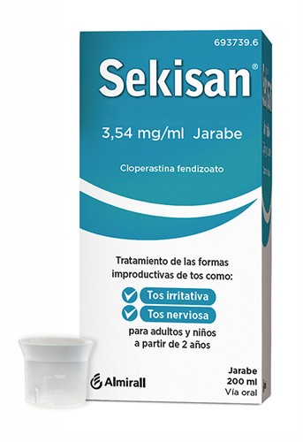 SEKISAN 3,54 mg/ml JARABE , 1 frasco de 200 ml