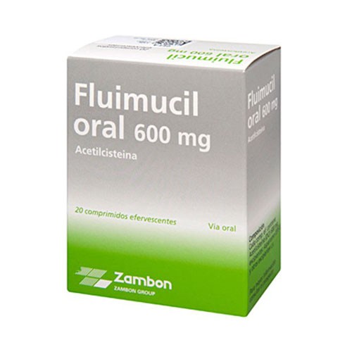 FLUIMUCIL FORTE 600 mg COMPRIMIDOS EFERVESCENTES , 20 comprimidos