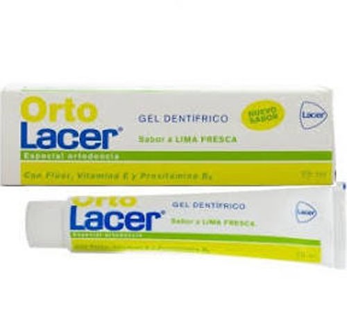 Ortolacer ortodoncia gel dentifrico  1 envase 75 ml sabor lima fresca