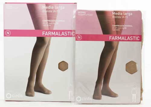 Media larga (a-f) comp normal - farmalastic blonda (beige t- peq)