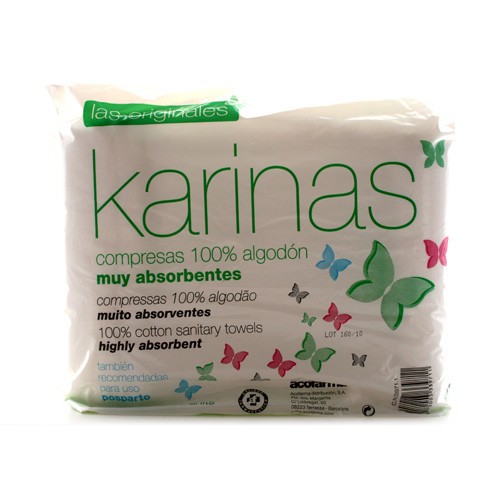 Acofar compresas karinas algodon  20 unidades
