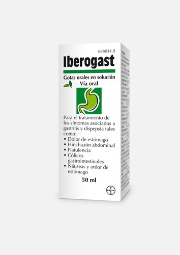 IBEROGAST GOTAS ORALES EN SOLUCION, 1 frasco de 50 ml