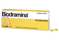 BIODRAMINA 50 mg COMPRIMIDOS , 12 comprimidos
