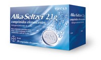 ALKA-SELTZER 2,1 g COMPRIMIDOS EFERVESCENTES , 20 comprimidos