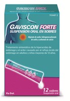 GAVISCON FORTE SUSPENSION ORAL EN SOBRES , 12 sobres