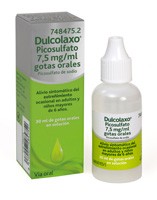 DULCOLAXO PICOSULFATO 7,5 mg/ml GOTAS ORALES , 1 frasco de 30 ml