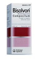 BISOLVON ANTITUSIVO COMPOSITUM 3 mg/ml + 1,5 mg/ml SOLUCION ORAL , 1 frasco de 200 ml