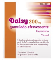 DALSY 200 mg GRANULADO EFERVESCENTE , 20 sobres