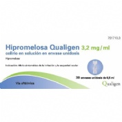 HIPROMELOSA QUALIGEN 3,2 MG/ML COLIRIO EN SOLUCION EN ENVASE UNIDOSIS , 30 envases unidosis de 0,5 m