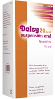 DALSY 20 mg/ml SUSPENSION ORAL , 1 frasco de 150 ml