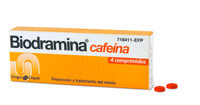 BIODRAMINA CAFEINA COMPRIMIDOS RECUBIERTOS , 4 comprimidos