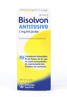 BISOLVON ANTITUSIVO 2 mg/ ml JARABE, 1 frasco de 200 ml